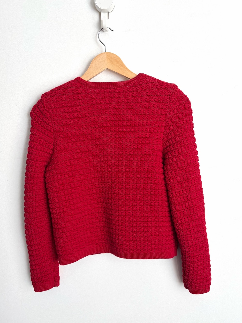 ba&sh - Gaspard Red Textured Cardigan - NWOT - XS - Picture 4 of 15